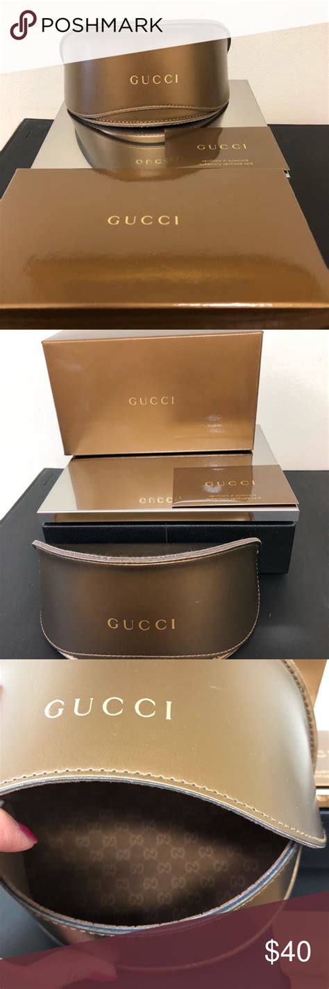 gucci gold sunglasses case|gucci sunglasses case replacement.